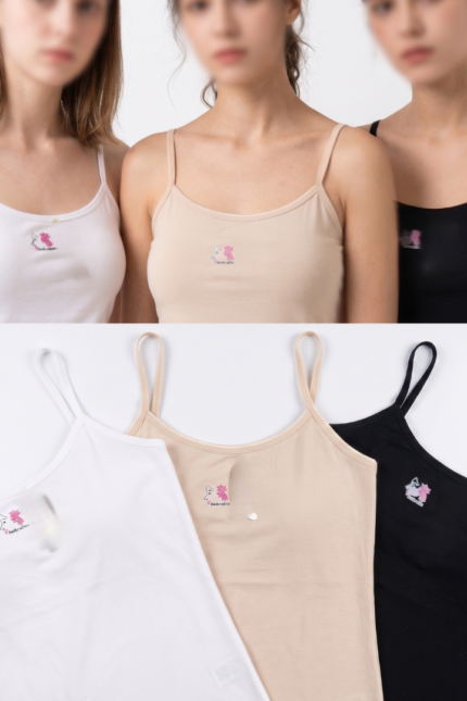 The Everyday Essential Cami | Pack of Three | Premium Stretch Spaghetti Strap Top