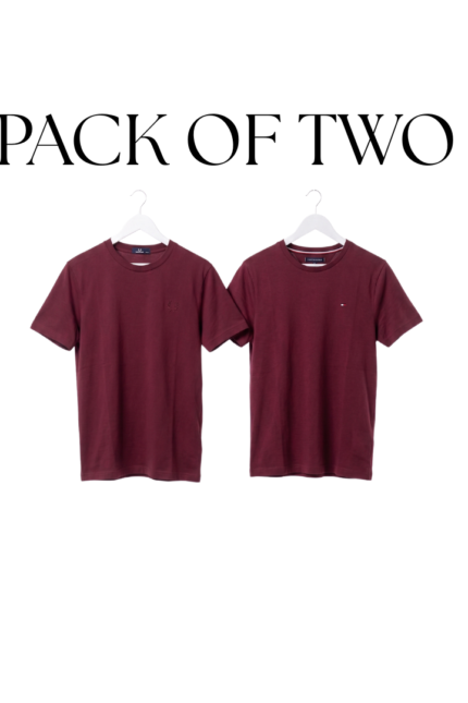 The Classic Maroon Bundle: 2 Men's Tees | DESIRE BRIDGE